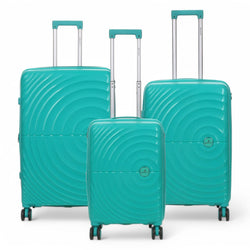 Balranald Set of 3 Hard Shell Suitcase in Aqua Blue