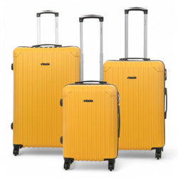 Corowa Set of 3 Hard Shell Suitcase in Yellow