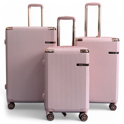 Cowra Set of 3 Hard Shell Suitcase in Rose Gold