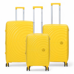 Balranald Set of 3 Hard Shell Suitcase in Yellow