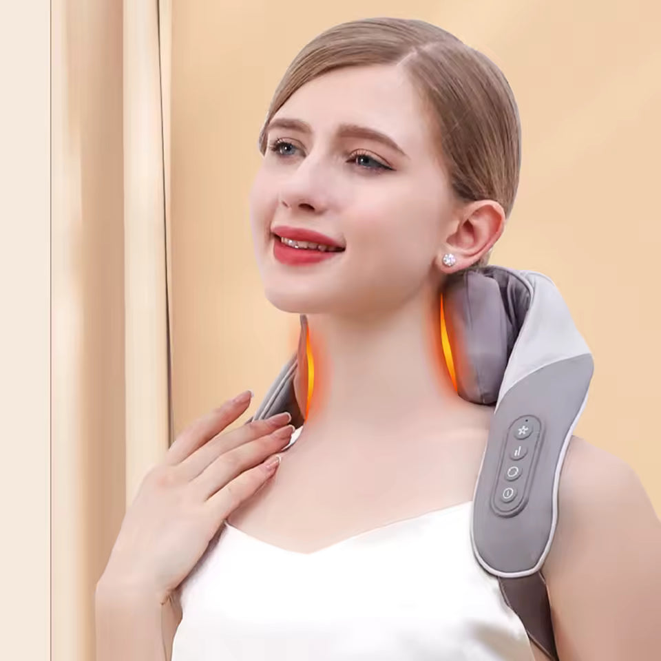 Shiatsu Neck & Shoulder Massager with Heat Kneading Muscle Relaxer