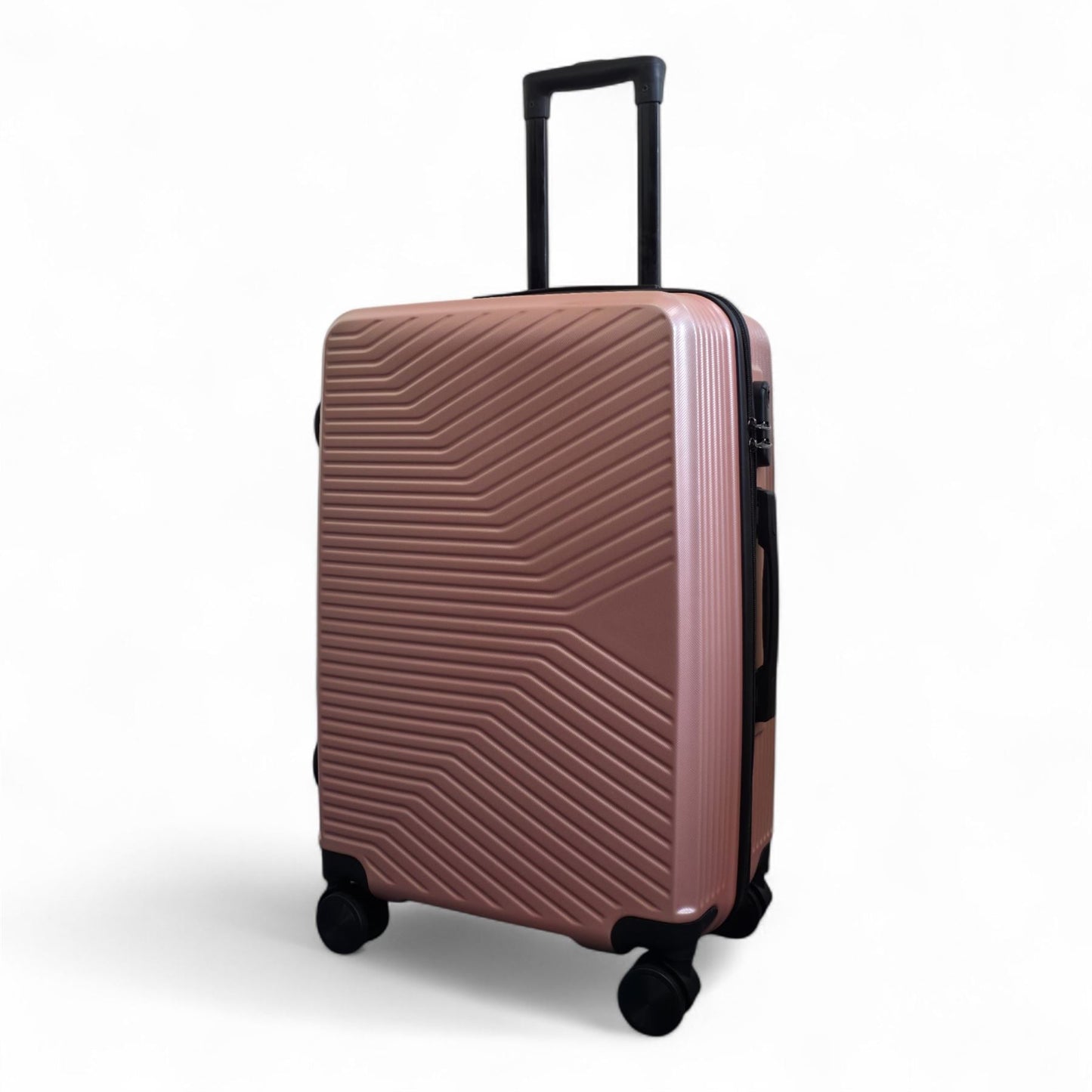 Junee Medium Hard Shell Suitcase in Rose Gold