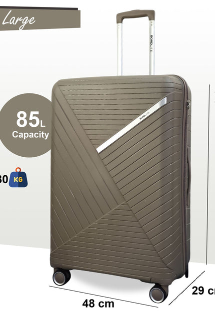 Chita Large Hard Shell Suitcase in Flesh