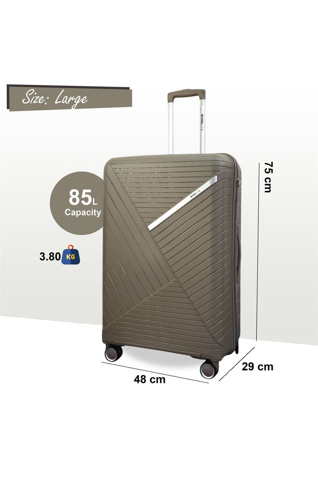Chita Large Hard Shell Suitcase in Flesh