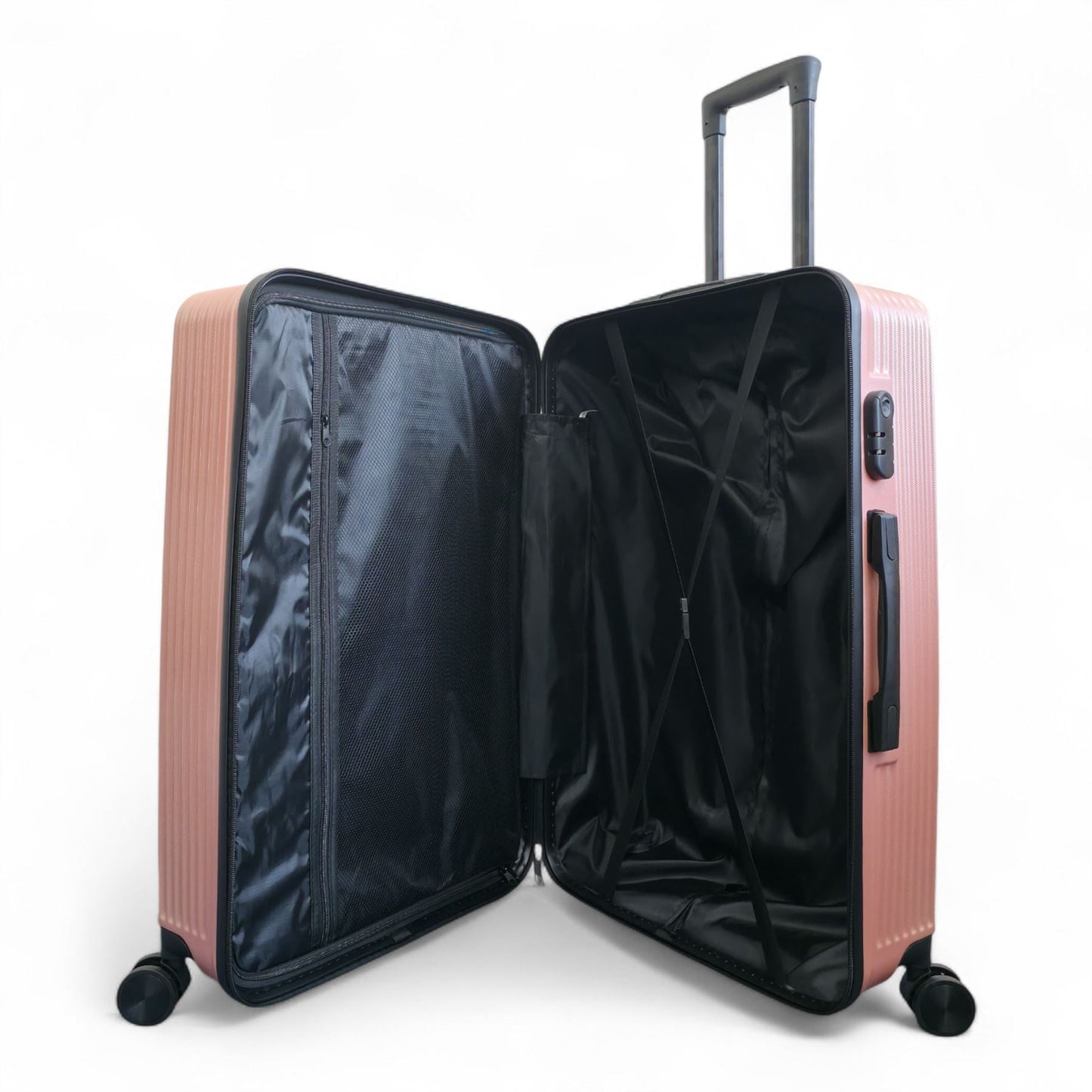 Junee Medium Hard Shell Suitcase in Rose Gold