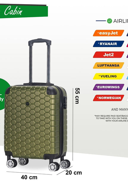 Noda Cabin Hard Shell Suitcase in Green