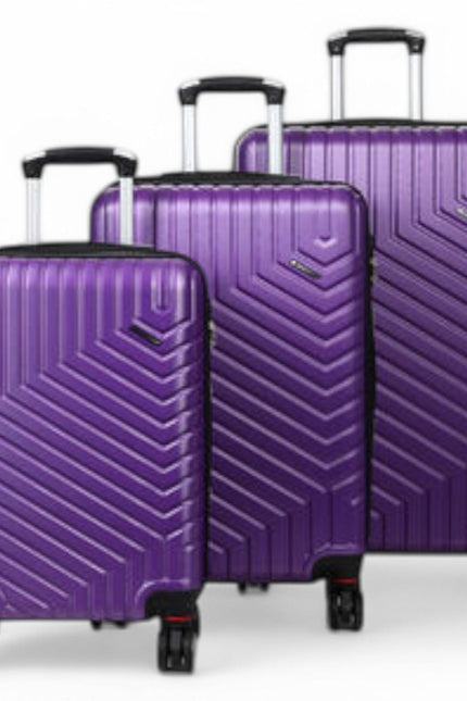 Bega Set of 3 Hard Shell Suitcase in Purple