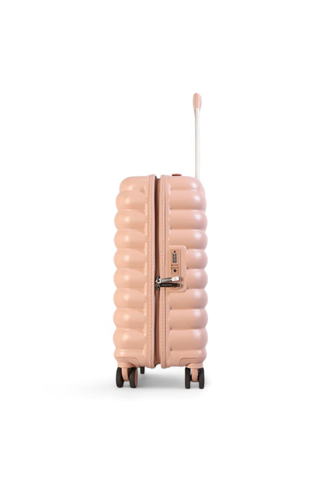 Hard Shell Cabin 37 x 22 x 55 cm Pink TSA Secure Luggage Suitcase Suitable for Easyjet, Ryanair