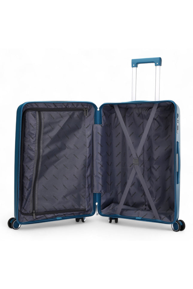 Burnaby Medium Hard Shell Suitcase in Teal Blue