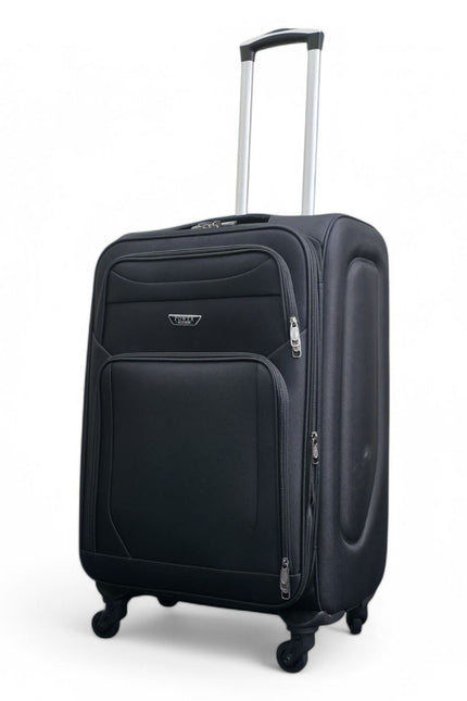 Nagoya Medium Soft Shell Suitcase in Black