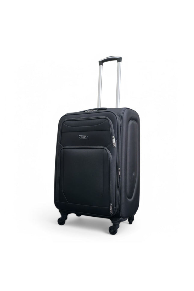 Nagoya Medium Soft Shell Suitcase in Black