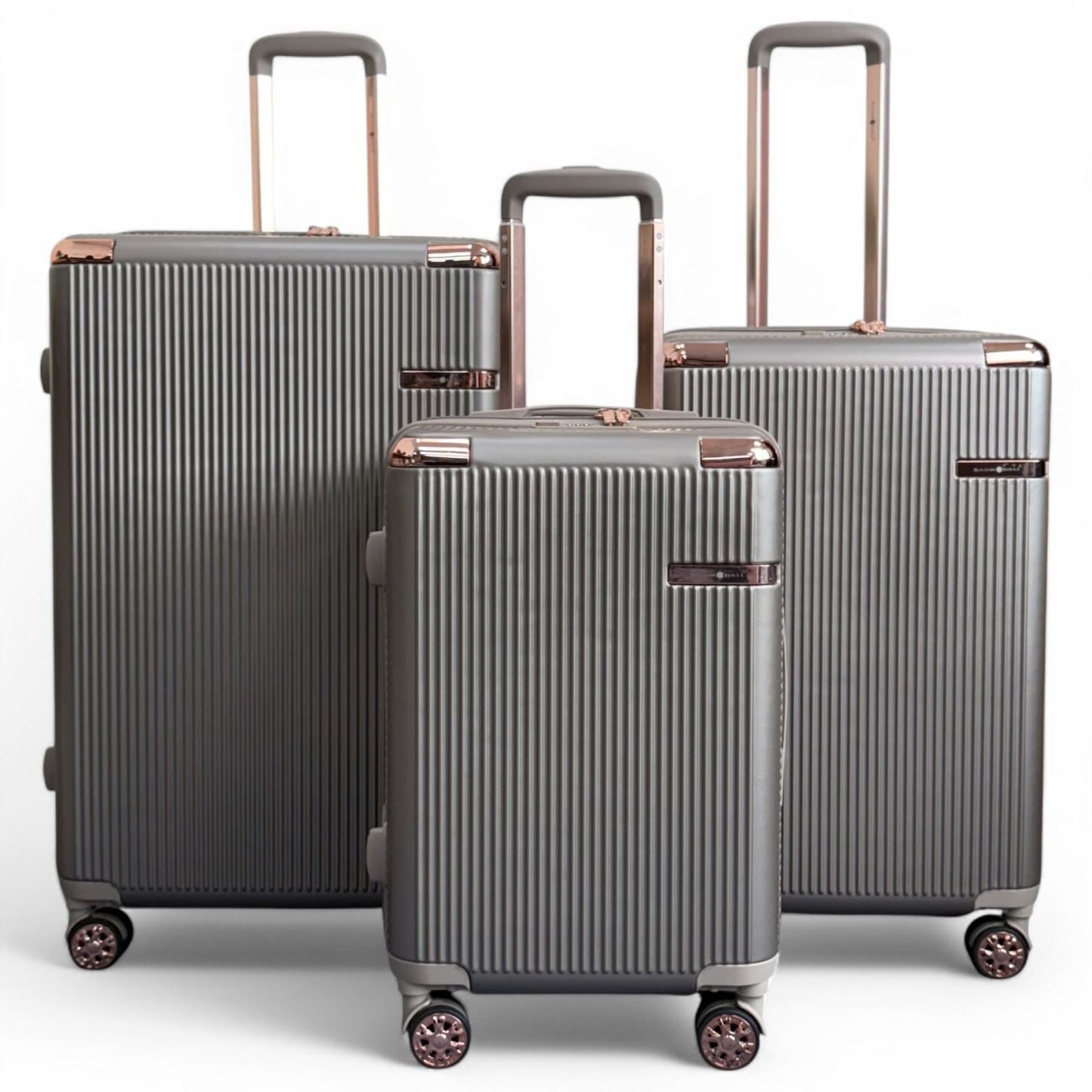Cowra Set of 3 Hard Shell Suitcase in Champagne ( Beige )