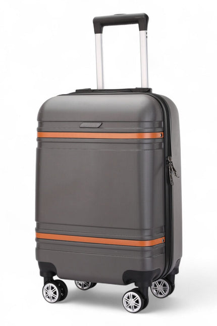 Calgary Cabin Hard Shell Suitcase in Charcoal Black