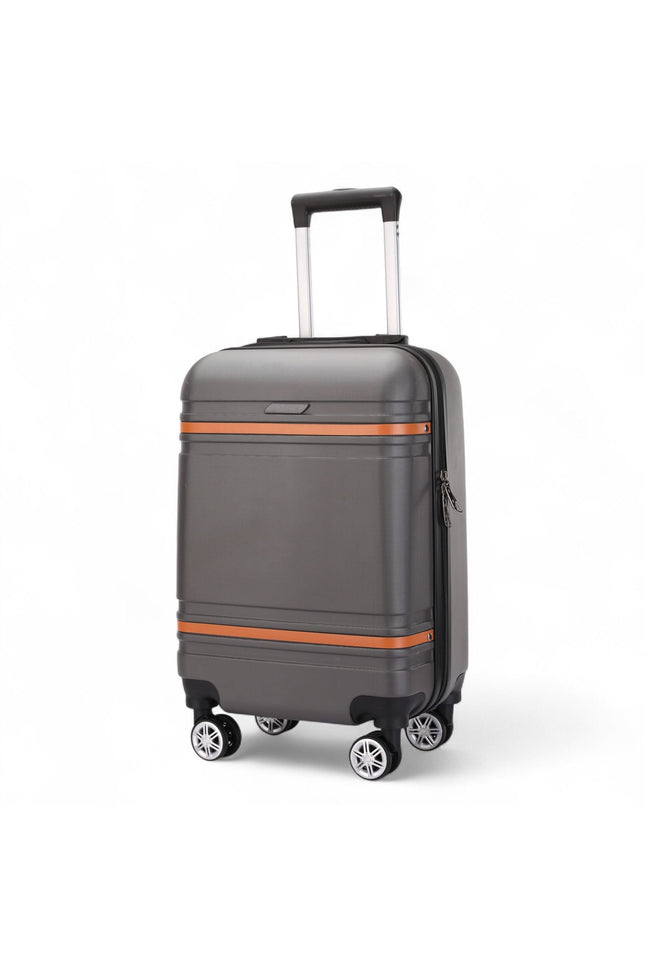 Calgary Cabin Hard Shell Suitcase in Charcoal Black