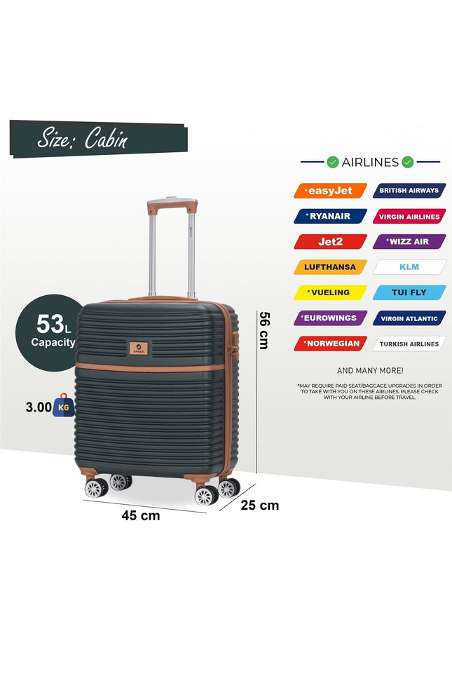 Koga Cabin Hard Shell Suitcase in Green
