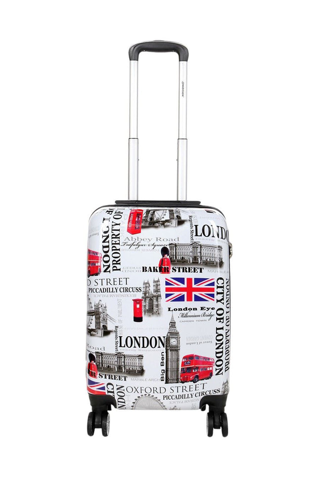 Cooma Cabin Hard Shell Suitcase London in Black Flower