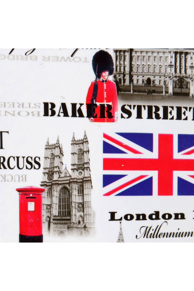 Cooma Set of 3 Hard Shell Suitcase London in Black Flower