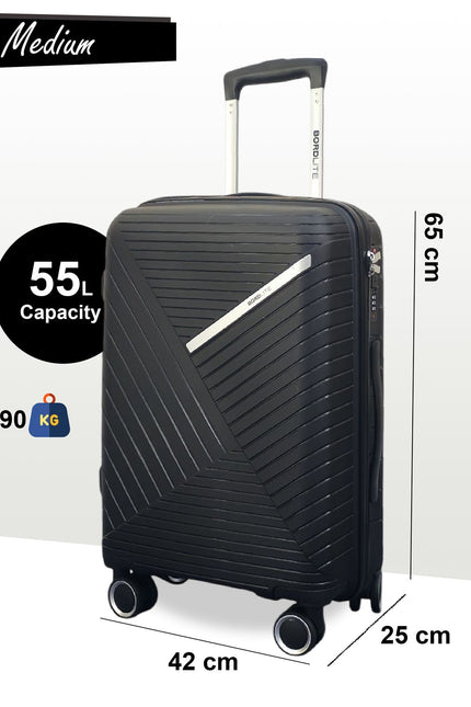 Chita Medium Hard Shell Suitcase in Black