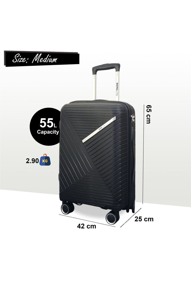 Chita Medium Hard Shell Suitcase in Black