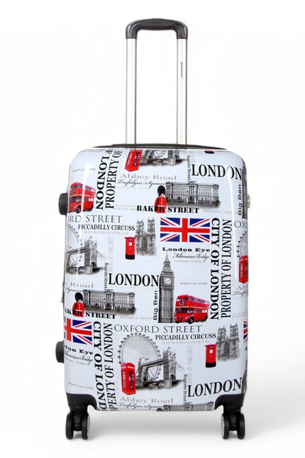 Cooma Medium Hard Shell Suitcase London in Black Flower