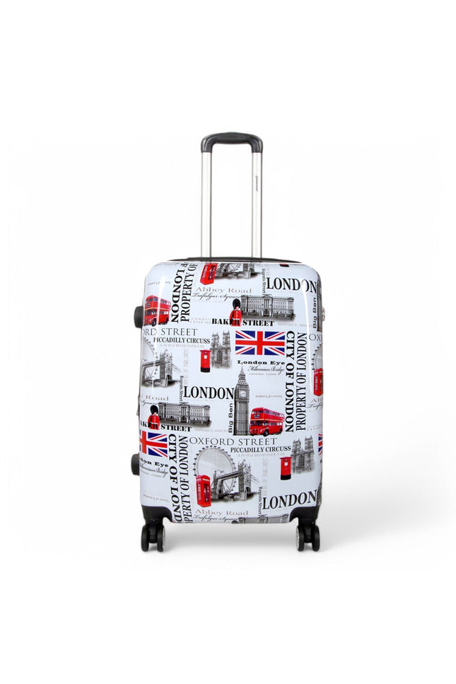 Cooma Medium Hard Shell Suitcase London in Black Flower