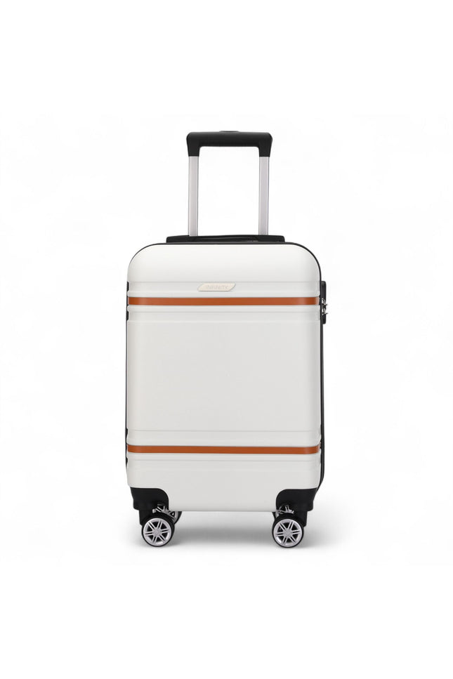Calgary Cabin Hard Shell Suitcase in Cream White