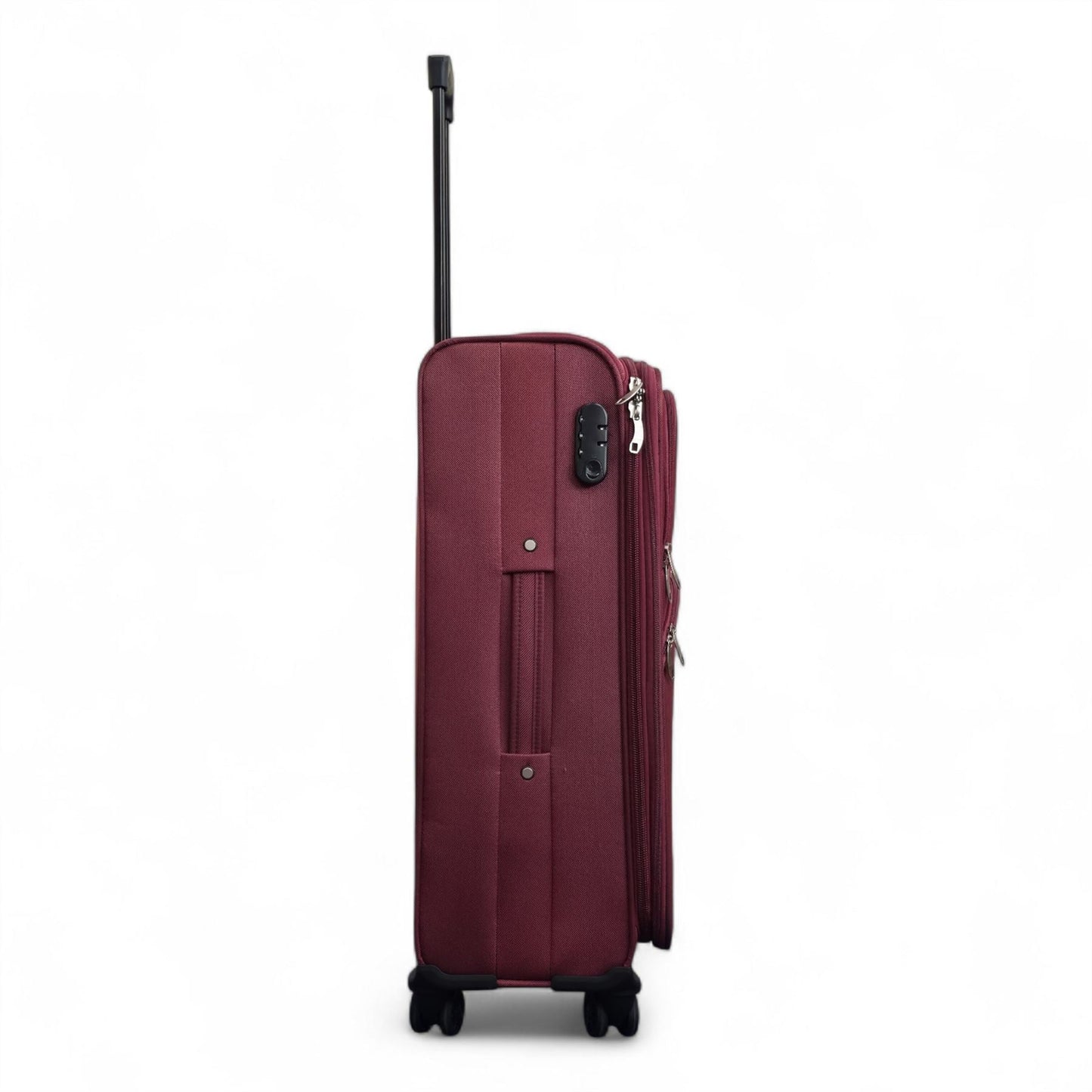 Gosford Medium Soft Shell Suitcase in Burgundy Red