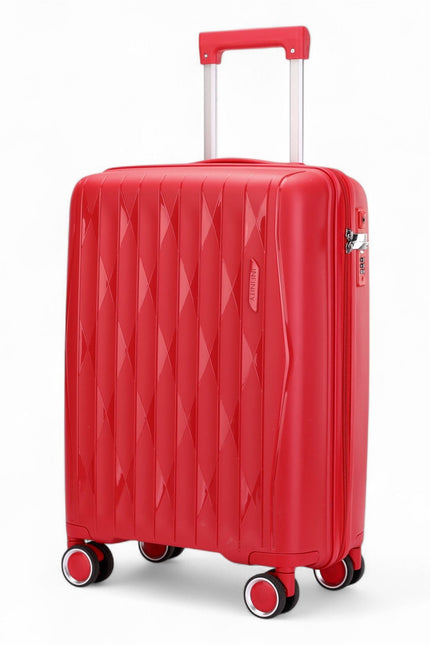 Burnaby Cabin Hard Shell Suitcase in Red