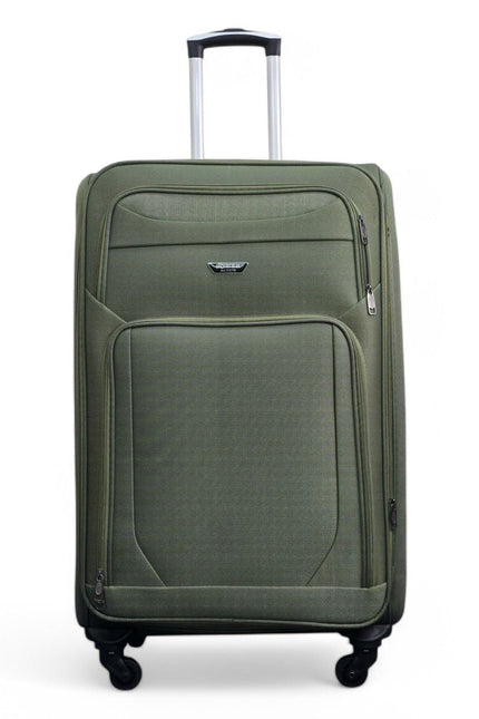 Nagoya Large Soft Shell Suitcase in Khaki