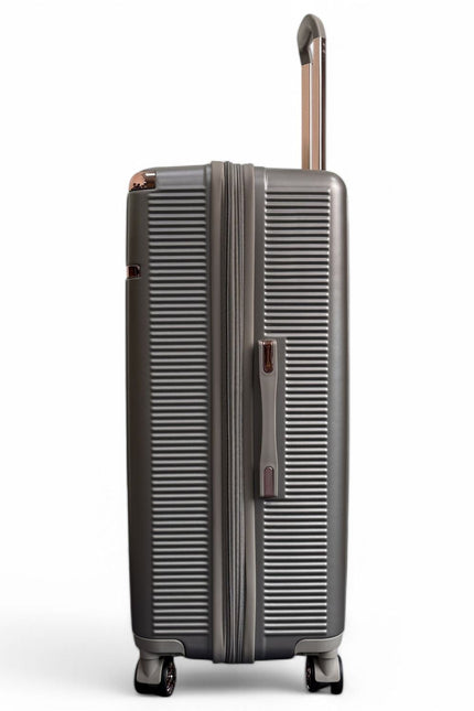 Cowra Large Hard Shell Suitcase in Champagne ( Beige )