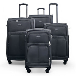 Tahara Set of 4 Soft Shell Suitcase in Grey