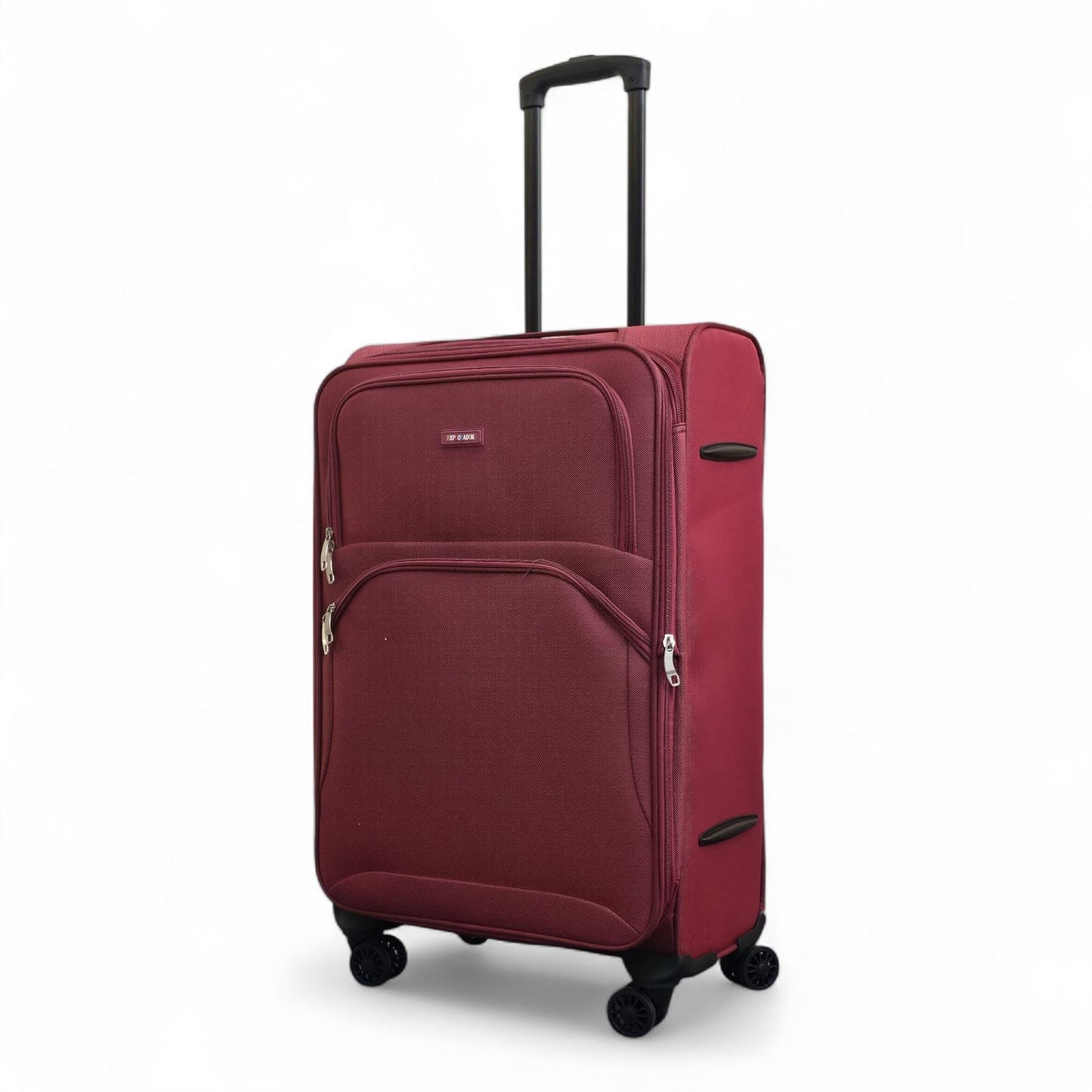Gosford Medium Soft Shell Suitcase in Burgundy Red