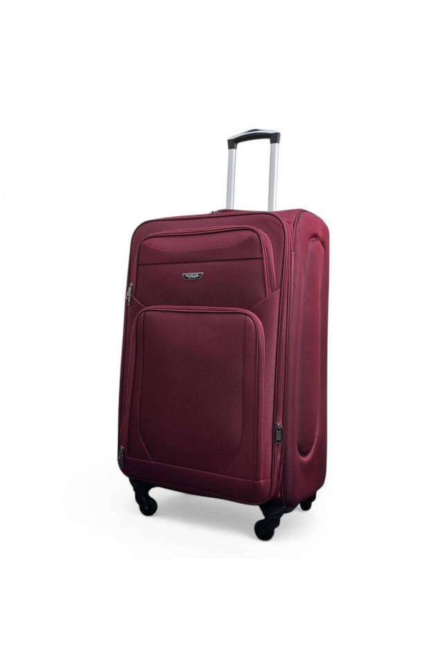 Nagoya Large Soft Shell Suitcase in Wine