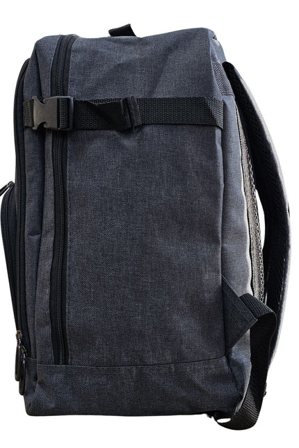 Backpack Rucksack 40x20 x25 cm Underseat Travel Cabin Bag for Easy Jet, Ryanair Black