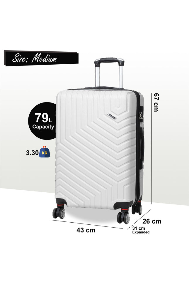 Bega Medium Hard Shell Suitcase in White