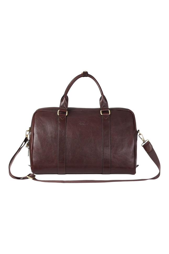 Vintage Genuine Leather Brown Holdall Duffle Gym Travel Bag - Atlas