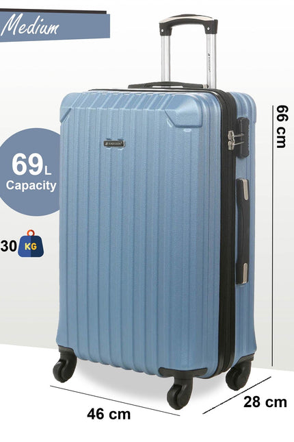 Corowa Medium Hard Shell Suitcase in Blue