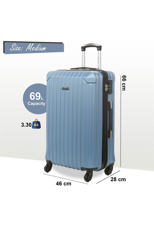 Corowa Medium Hard Shell Suitcase in Blue