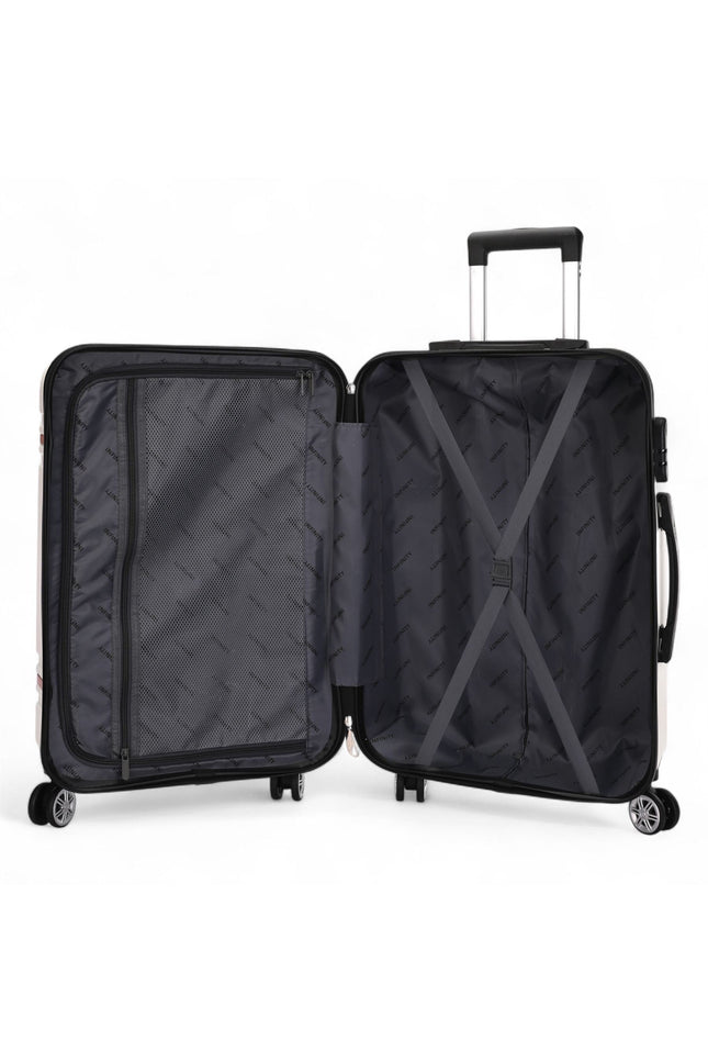 Calgary Cabin Hard Shell Suitcase in Cream White