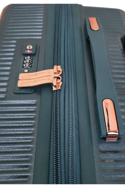 Cowra Medium Hard Shell Suitcase in Dark Green