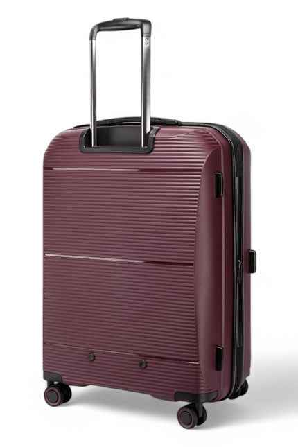 Abiko Large Hard Shell Suitcase in Burgundy