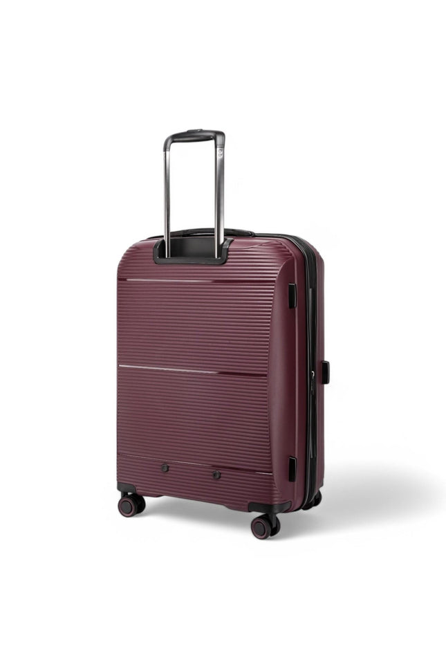 Abiko Large Hard Shell Suitcase in Burgundy