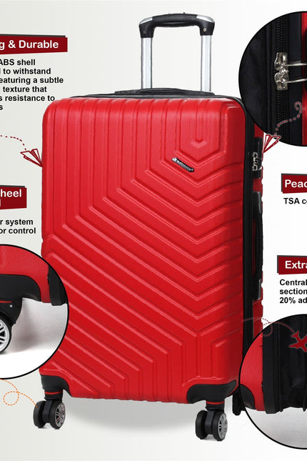Bega Cabin Hard Shell Suitcase in Red