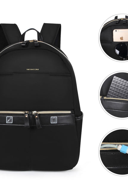 Backpack Rucksack 40 x 30 x 14 cm Black Underseat Travel Cabin Bag for Ryanair, Easy Jet