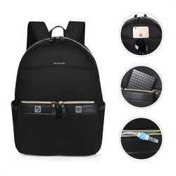 Backpack Rucksack 40 x 30 x 14 cm Black Underseat Travel Cabin Bag for Ryanair, Easy Jet