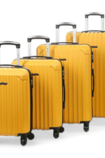 Corowa Set of 4 Hard Shell Suitcase in Yellow