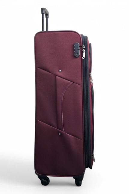Tahara X-Large Soft Shell Suitcase in Wine
