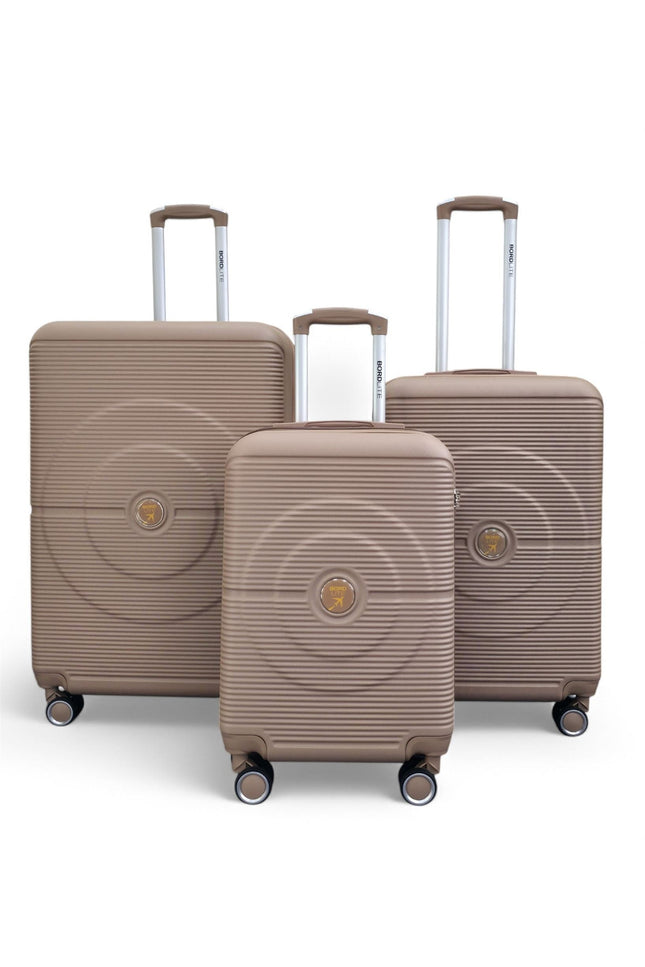 Seto Set of 3 Hard Shell Suitcase in Gold