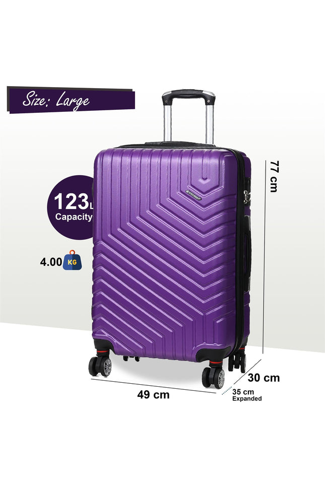 Bega Large Hard Shell Suitcase in Purple