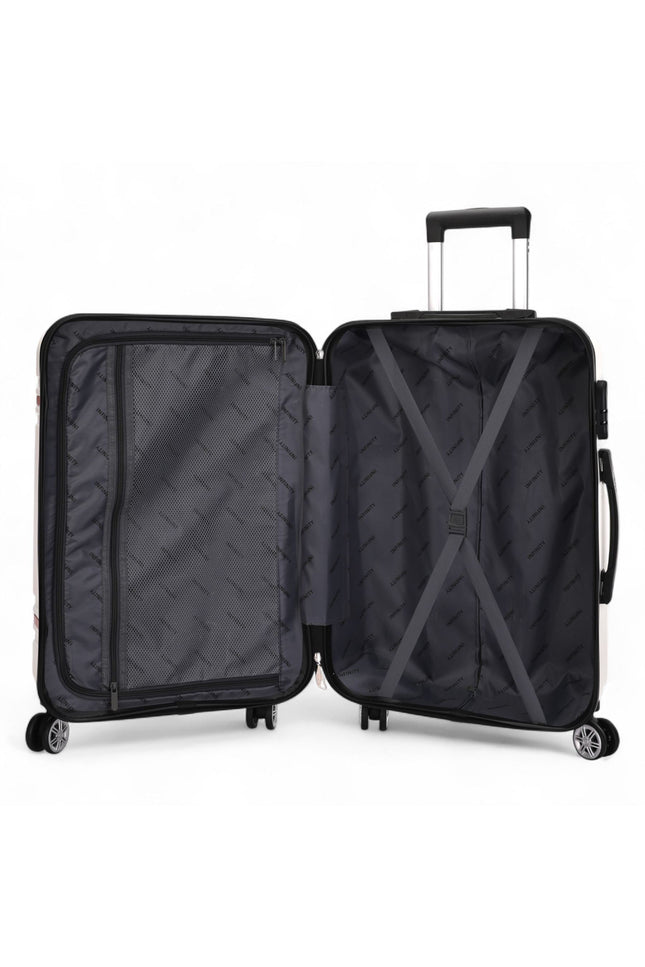 Calgary Large Hard Shell Suitcase in Cream White